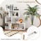 Costway 1/2 PCS S-shaped Bookshelf Freestanding Stepped Etagere Bookcase with Anti-tipping Kits White